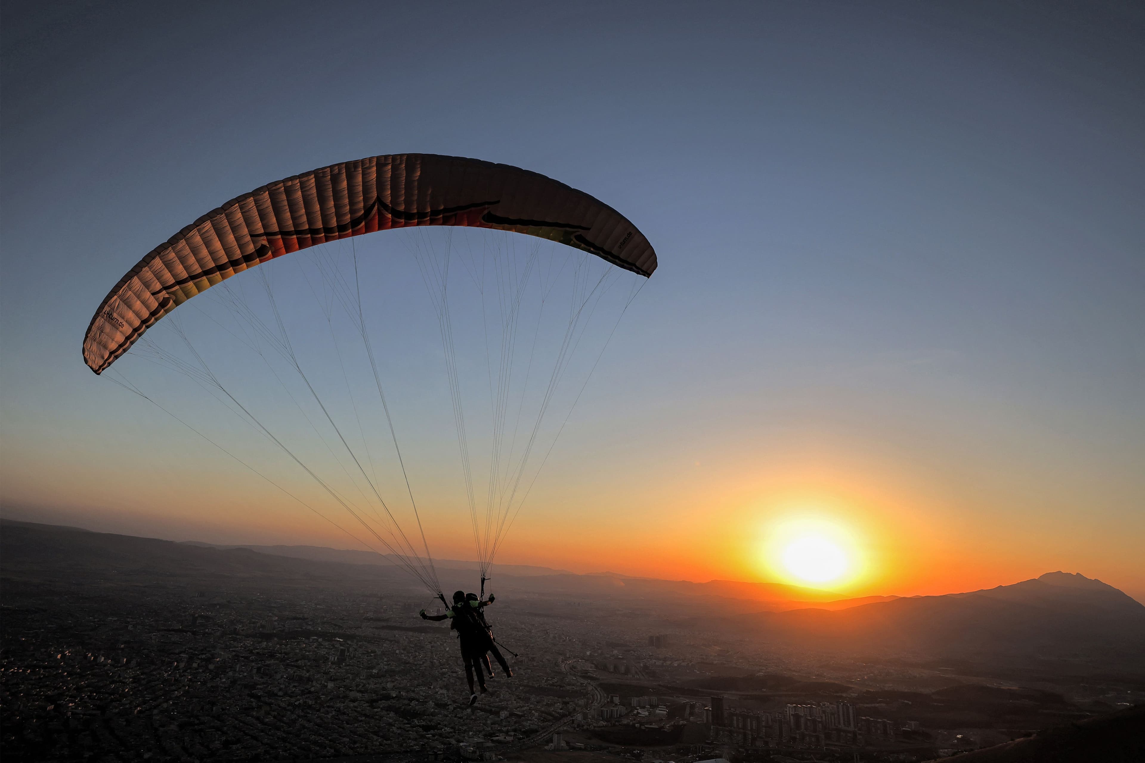 Paragliding on Goizha Mountain